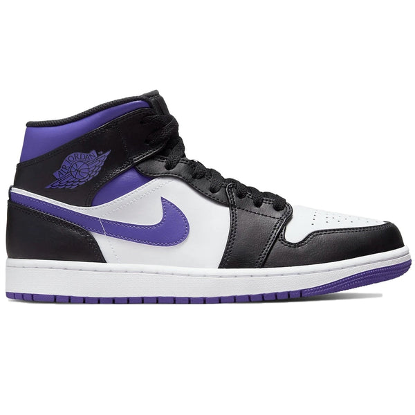 AIR JORDAN 1 MID WHITE BLACK PURPLE (IMPORTADOS)