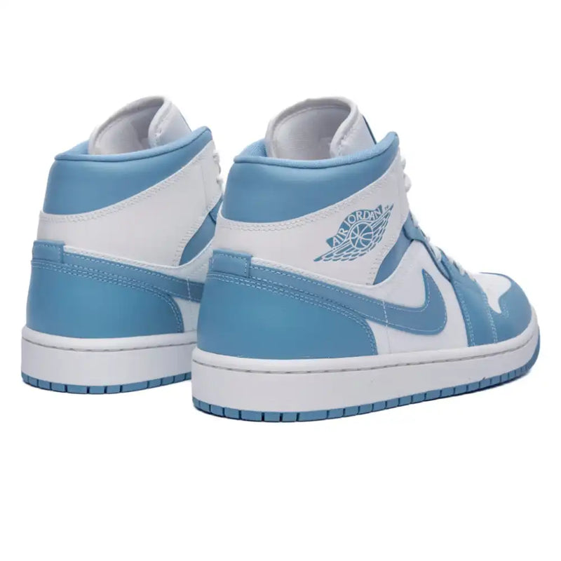 AIR JORDAN 1 MID UNC BRANCO/AZUL (IMPORTADOS)