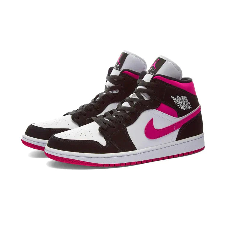 NIKE AIR JORDAN 1 MID CACTUS FLOWER PRETA ROSA