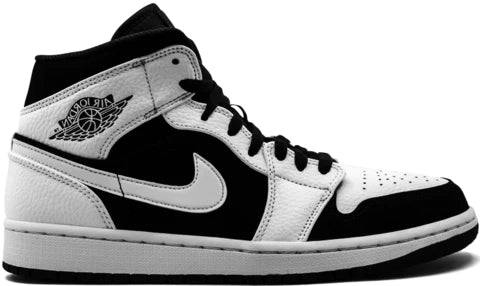 AIR JORDAN 1 MID WHITE BLACK TUXEDO (IMPORTADOS)