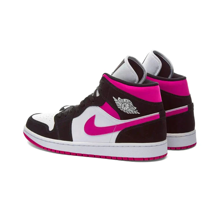 NIKE AIR JORDAN 1 MID CACTUS FLOWER PRETA ROSA