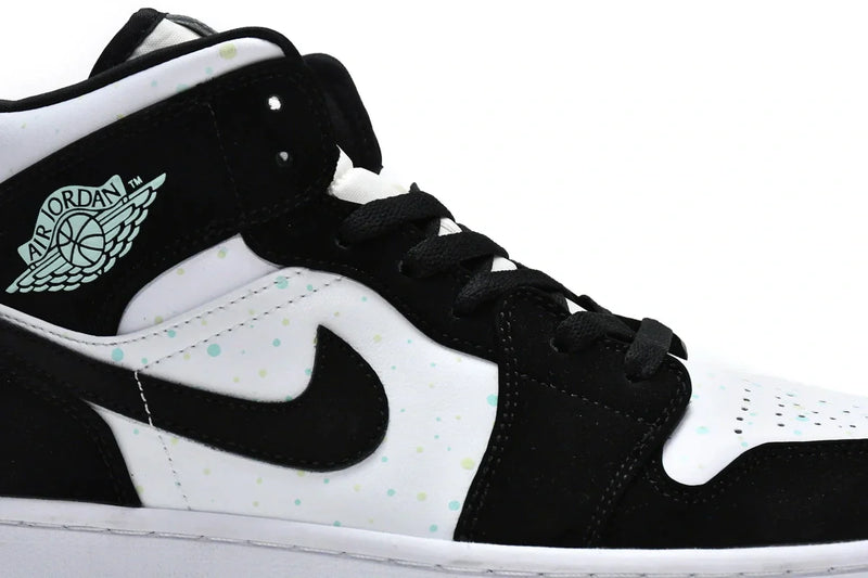 AIR JORDAN 1 MID WHITE BLACK TEAL TINT (IMPORTADOS)