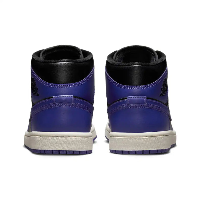 AIR JORDAN 1 MID BLACK DARK CONCORD (IMPORTADOS)