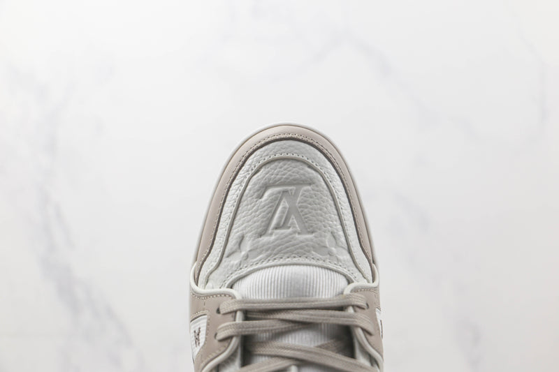 LOUIS VUITTON TRAINER LOW GREY WHITE (IMPORTADOS)