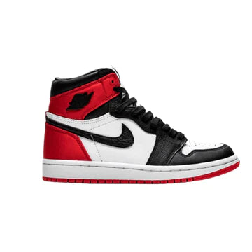 NIKE AIR JORDAN 1 HIGH SATIN BLACK TOE TRICOLOR NEW