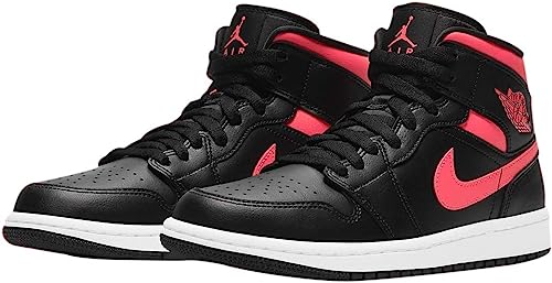 AIR JORDAN 1 MID BLACK SIREN RED (IMPORTADOS)