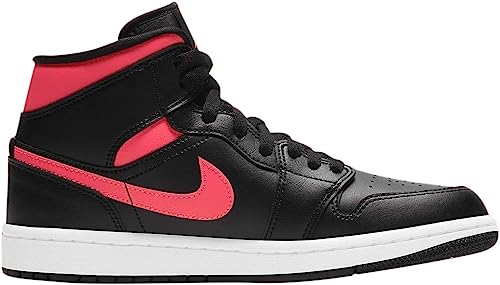 AIR JORDAN 1 MID BLACK SIREN RED (IMPORTADOS)