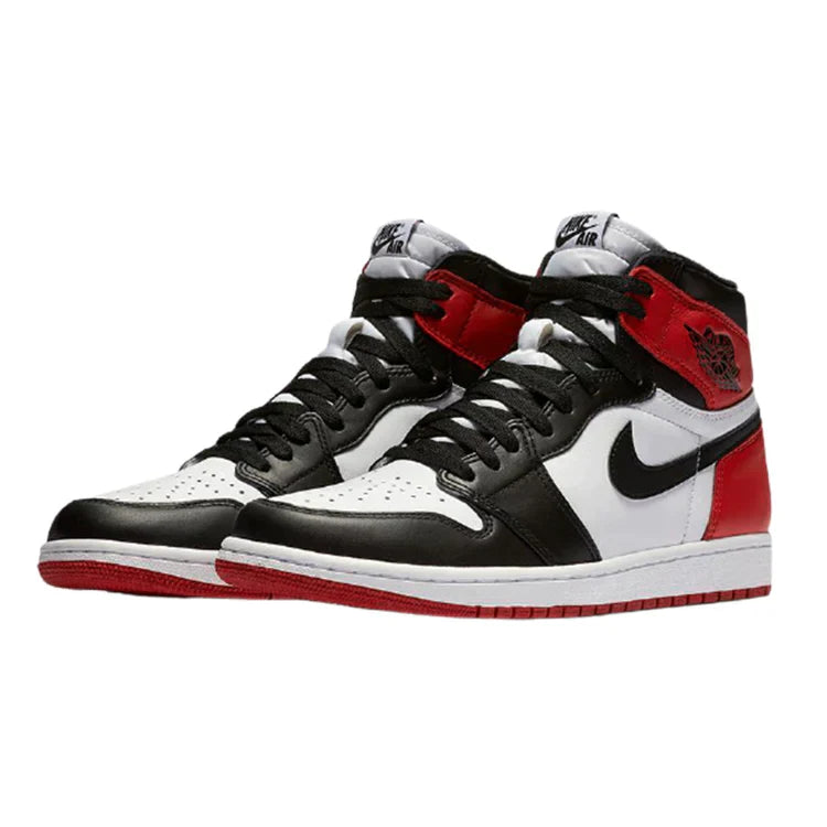 NIKE AIR JORDAN 1 HIGH SATIN BLACK TOE TRICOLOR NEW