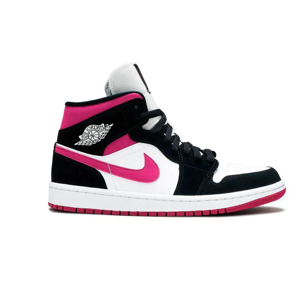 NIKE AIR JORDAN 1 MID CACTUS FLOWER PRETA ROSA