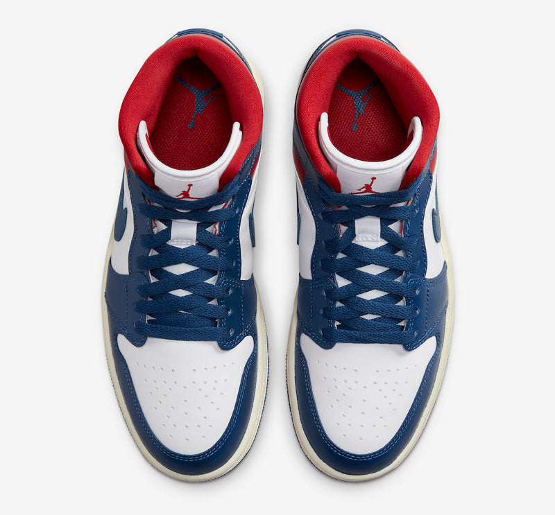 AIR JORDAN 1 MID FRENCH BLUE E RED (IMPORTADOS)