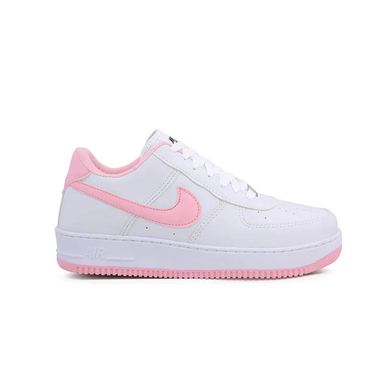 NIKE AIR FORCE AF1 RETRO BRANCO ROSA