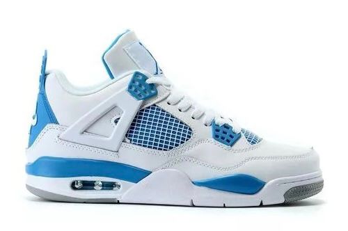 AIR JORDAN 4 RETRO WHITE BLUE  (IMPORTADOS)