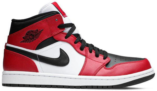 AIR JORDAN 1 MID CHICAGO BLACK TOE (IMPORTADOS)