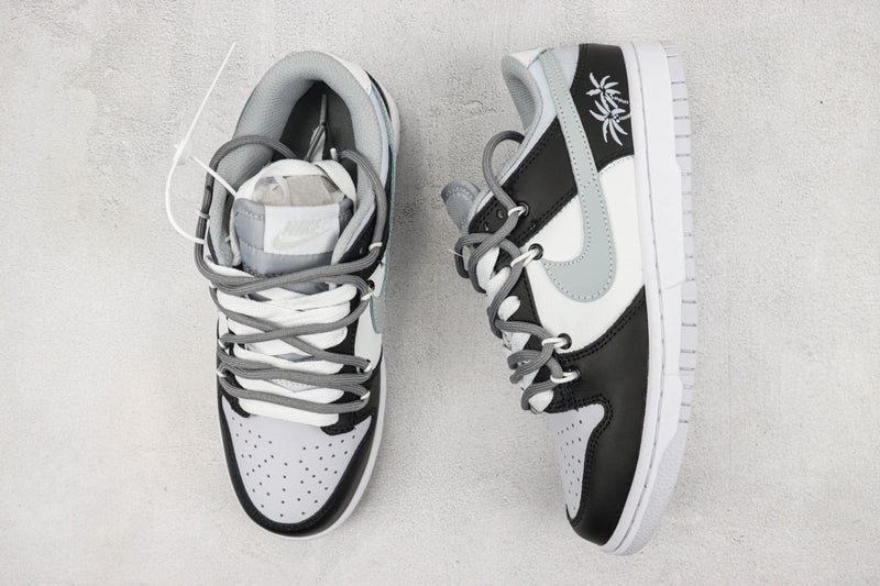 NIKE DUNK LOW BLACK AND WHITE GRAY/HOOK (IMPORTADOS)