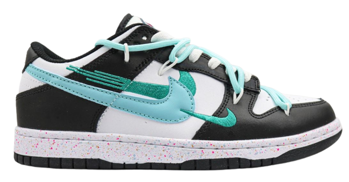 NIKE DUNK LOW MULTI SWOOSH  BLUE (IMPORTADOS)