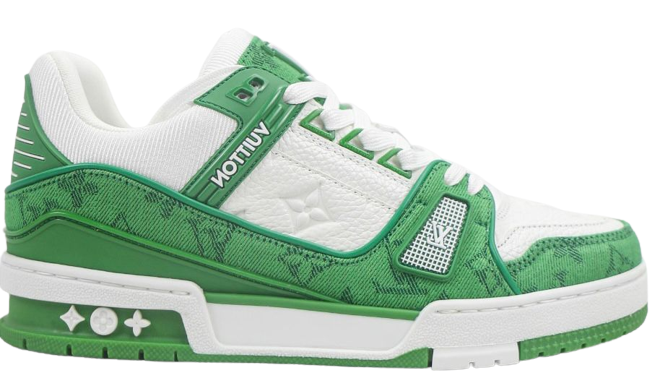 LOUIS VUITTON TRAINER LOW GREEN (IMPORTADOS)