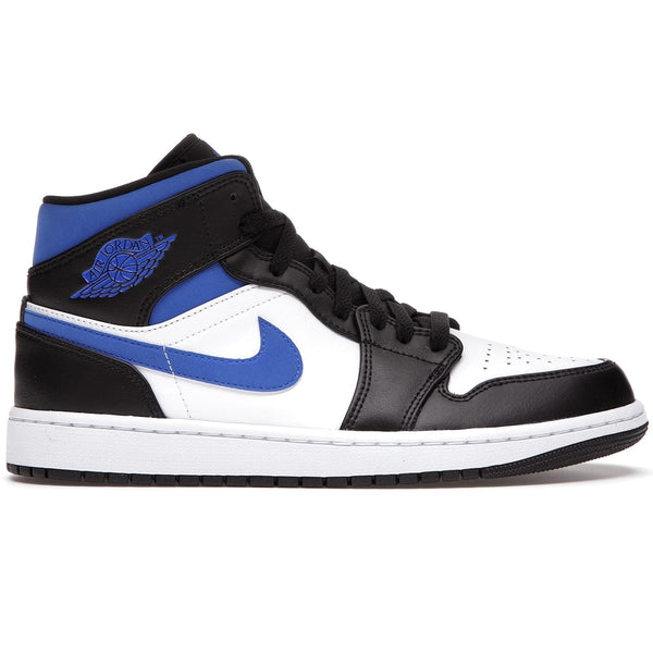 AIR JORDAN 1 MID WHITE BLACK ROYAL (IMPORTADOS)