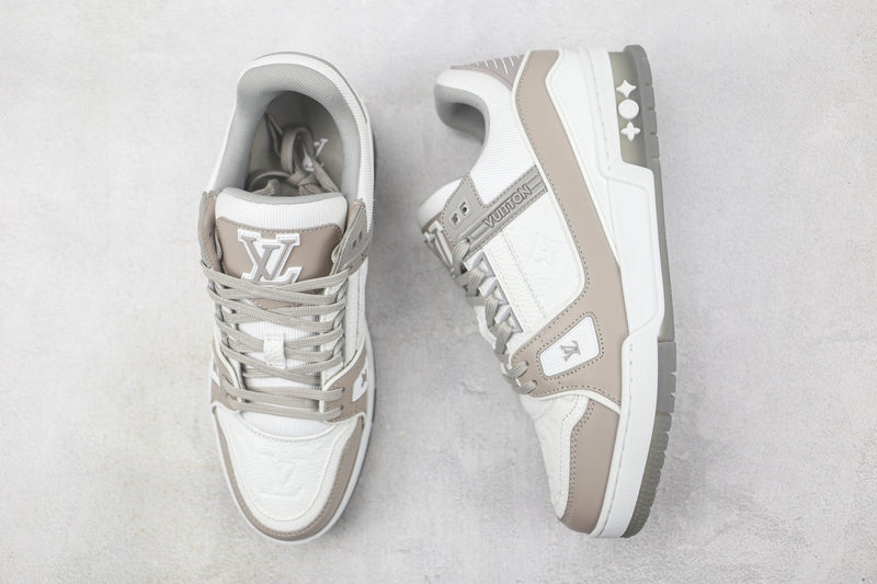 LOUIS VUITTON TRAINER LOW GREY WHITE (IMPORTADOS)