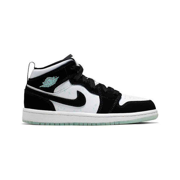 AIR JORDAN 1 MID WHITE BLACK TEAL TINT (IMPORTADOS)